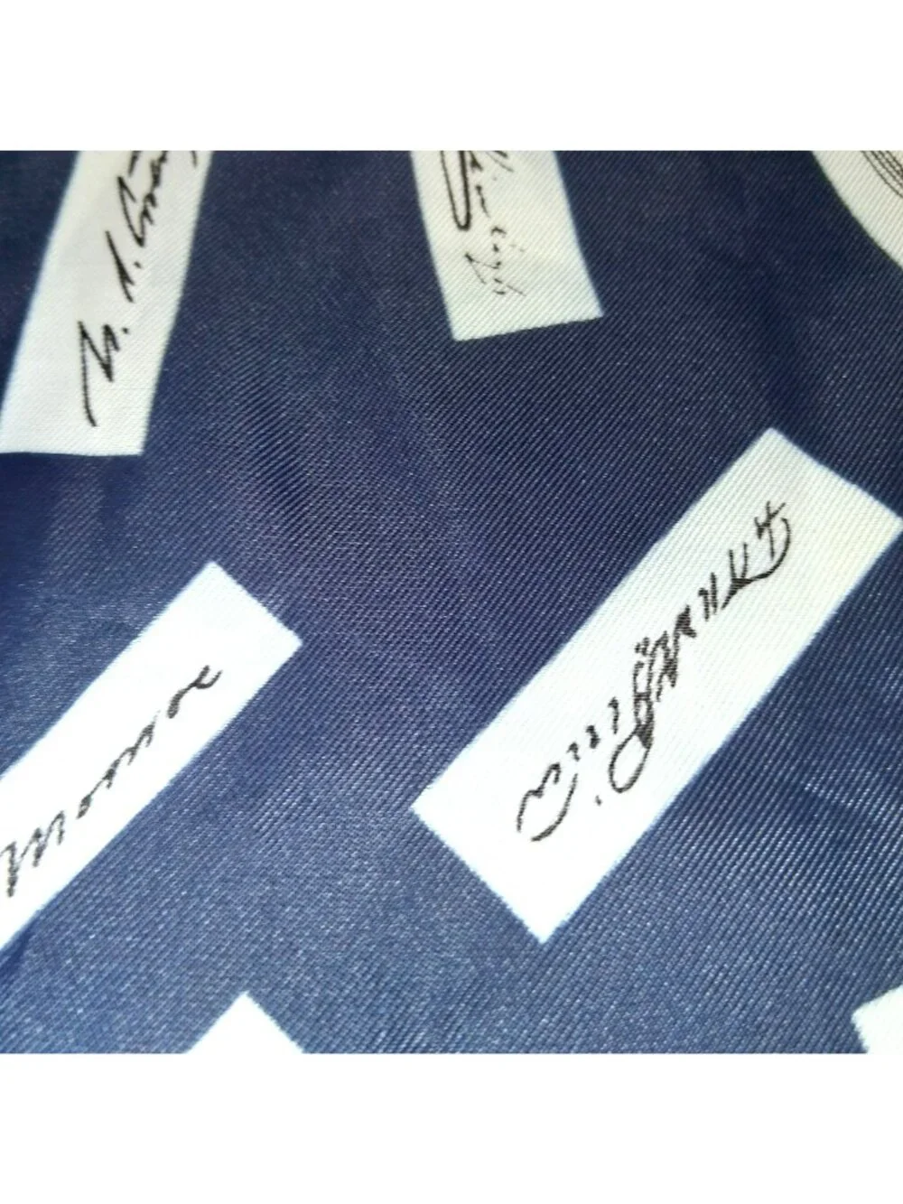 PRESIDENT SIGNATURES Scarf 1970’s 1980’s Vintage Flag USA Collectible 20
